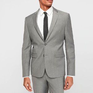 Express Extra Slim Fit Performance Blazer in Light Grey Size 38R